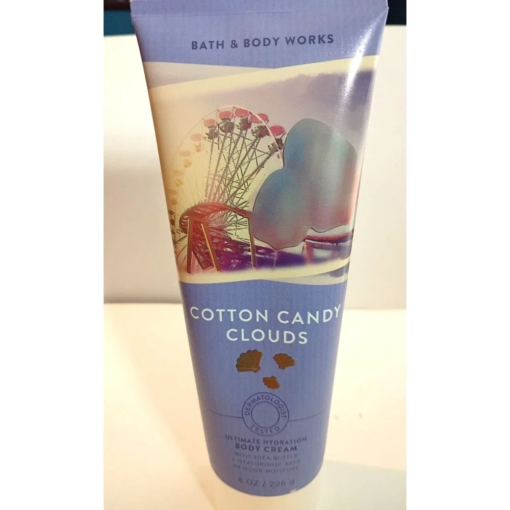 Bath & Body Works COTTON CANDY CLOUDS 8oz Body Cream ULTIMATE HYDRATION NEW